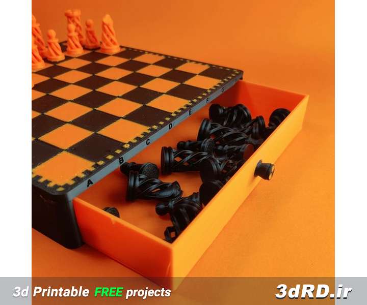 دانلود طرح سه بعدی شطرنج طرح چوب