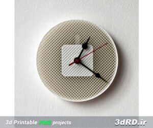 دانلود طرح سه بعدی ساعت دیواری