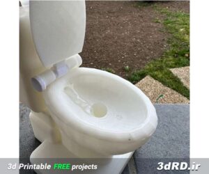 دانلود طرح سه بعدی توالت فرنگی مینیاتوری
