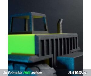 دانلود طرح سه بعدی کامیون اسباب بازی