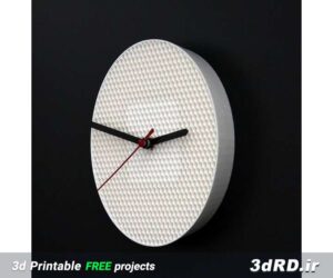 دانلود طرح سه بعدی ساعت دیواری