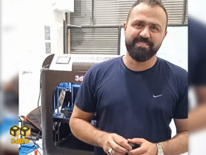 تحویل پرینتر سه بعدی به مشتری در تالش | نیمه صنعتی پلاس