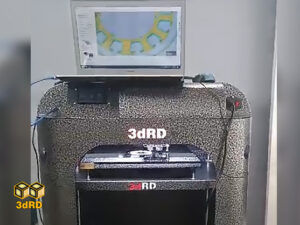 تست چاپ قطعه با پرینتر سه بعدی صنعتی پلاس 3dRD