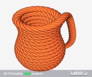 دانلود طرح سه بعدی ظروف طنابی/ظروف طنابی سه بعدی