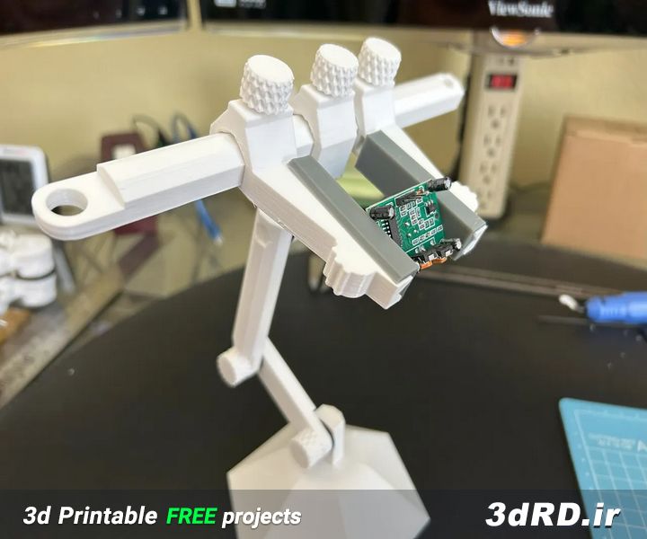 دانلود طرح سه بعدی نگهدارنده بردهای مدار/نگهدارنده بردهای مدار سه بعدی