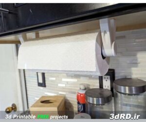 دانلود طرح سه بعدی نگهدارنده دستمال کاغذی/نگهدارنده رول دستمال کاغذی