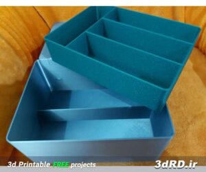 دانلود طرح سه بعدی جعبه ابزار/ جعبه ابزارکوچک/جعبه لوازم التحریر/سازمان دهنده میز کار
