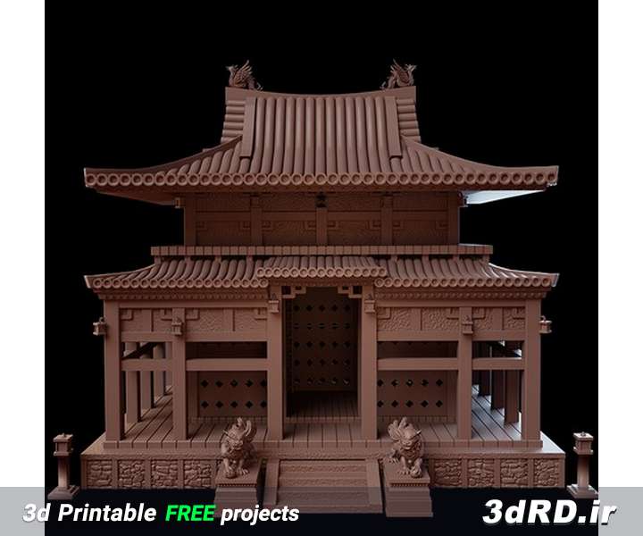 دانلود طرح سه بعدی ماکت معبد/معبد بیودو-این/ماکت معماری/ماکت ساختمان تاریخی