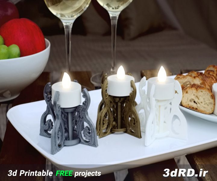 دانلود طرح سه بعدی جا شمعی وارمر/وارمر طرح لامپ/نگهدارنده گلمینگ