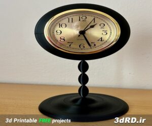 دانلود طرح سه بعدی ساعت رومیزی/ساعت مدرن/ساعت کلاسیک