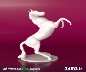 دانلود طرح سه بعدی مجسمه اسب تزیینی/مجسمه تزیینی/مجسمه اسب سفید