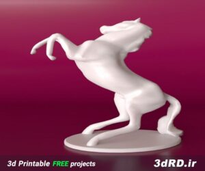 دانلود طرح سه بعدی مجسمه اسب تزیینی/مجسمه تزیینی/مجسمه اسب سفید