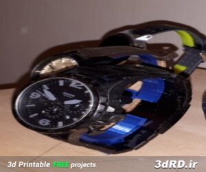 دانلود طرح سه بعدی پایه ساعت مچی/پایه نگهدارنده ساعت مچی/استند ساعت مچی