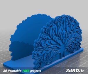 دانلود طرح سه بعدی جا دستمالی/جادستمالی تزیینی/جادستمالی طرح درخت/جادستمالی دکوری