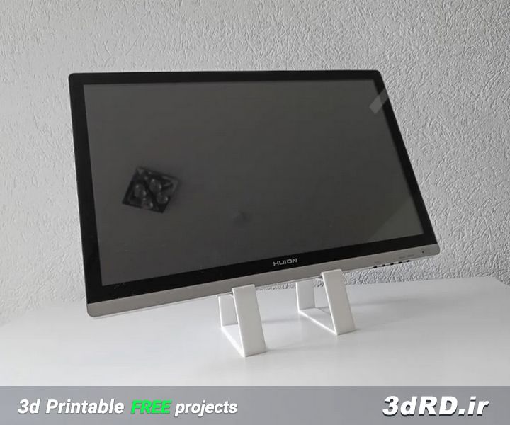 دانلود طرح سه بعدی نگهدارنده تبلت/پایه نگهدارنده صفحه نمایش/نگهدارنده مانیتور تخت