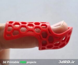 دانلود طرح سه بعدی آتل/آتل انگشت/بریس اکستنشن انگشت