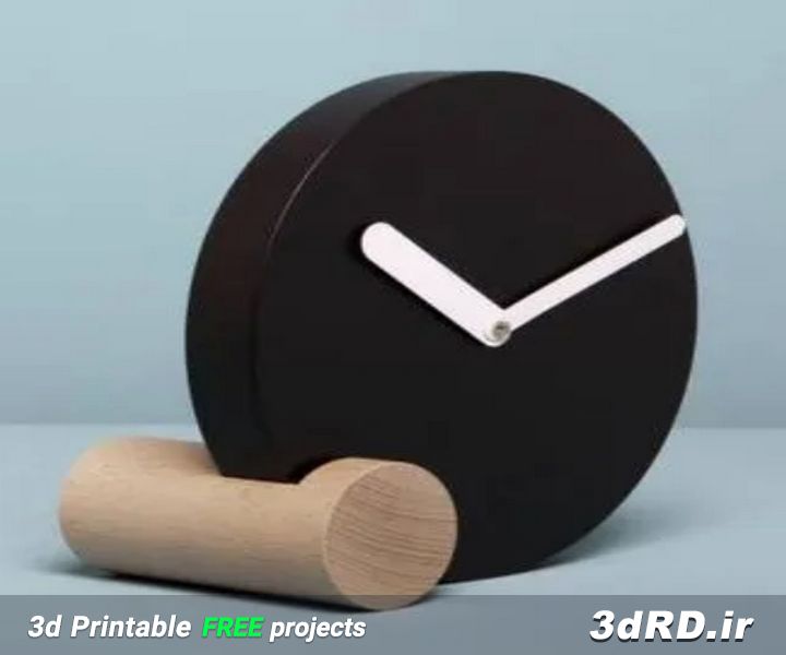 دانلود طرح سه بعدی ساعت رومیزی/ ساعت مدرن/ساعت تزیینی