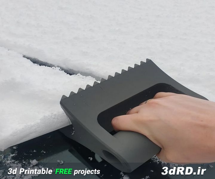 دانلود طرح سه بعدی برف پاک کن/برف پاک کن دستی/برف پاکن پلاستیکی