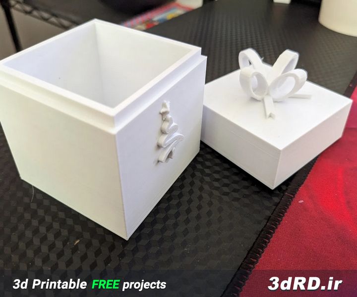 دانلود طرح سه بعدی جعبه هدیه/جعبه شکلات/باکس هدیه/جعبه