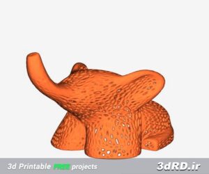 دانلود طرح سه بعدی مجسمه فیل ورنوی/فیل طرح ورنوی/فیل تزیینی