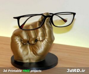 دانلود طرح سه بعدی نگهدارنده عینک/استند جا عینکی/جا عینک