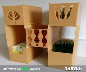 دانلود طرح سه بعدی باکس چای/جعبه چای/ قفسه چای/باکس کافی میکس/باکس دمنوش