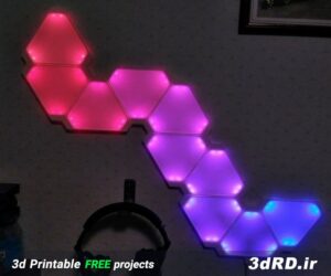 دانلود طرح سه بعدی پنل نوری/پنل دیواری/پنل روشنایی/پنل رنگی