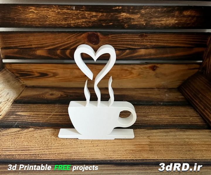 دانلود طرح سه بعدی لیوان تزیینی قهوه/لیوان کافه/لیوان دکوری/ماکت لیوان قهوه/ماکت کاپ قهوه