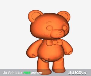 دانلود طرح سه بعدی مجسمه عروسکی/مجسمه خرس/خرس عروسکی/خرس عروسکی سه بعدی
