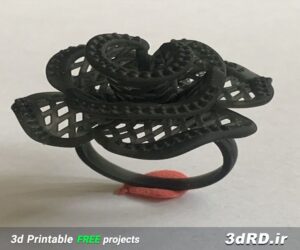 دانلود طرح سه بعدی انگشتر/انگشتر طرح گل رز/انگشتر سه بعدی رز/رینگ سه بعدی/رینگ طرح گل رز/رینگ طرح رز