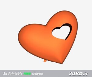 دانلود طرح سه بعدی ماکت قلب/قلب سه بعدی/قلب ولنتاین/کادوی ولنتاین/ولنتاین