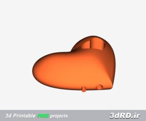 دانلود طرح سه بعدی ماکت قلب/قلب سه بعدی/قلب ولنتاین/کادوی ولنتاین/ولنتاین