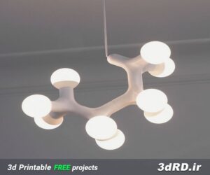 دانلود طرح سه بعدی لامپ مدرن/لوستر سه بعدی/لوستر پرینت سه بعدی/لوستر/لامپ سقفی/لوستر سقفی