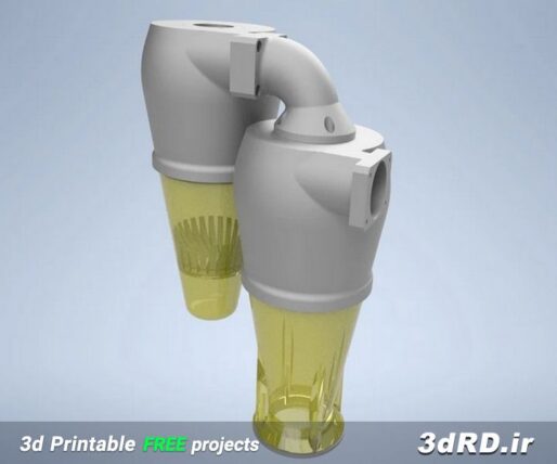 دانلود طرح سه بعدی جمع کننده گرد و غبار/تهویه سه بعدی/تهویه پرینت سه بعدی/فیلتر غبارگیر