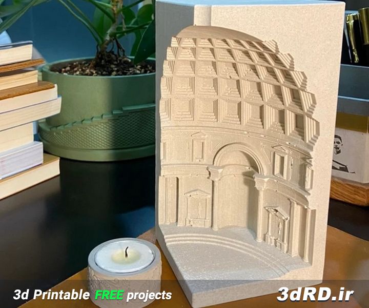دانلود طرح سه بعدی ماکت معبد/ماکت معبد پانتئون/ماکت کلیسا/کلیسای روم/ماکت سه بعدی