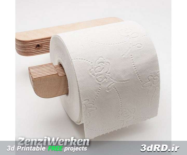 دانلود طرح سه بعدی نگهدارنده دستمال توالت
