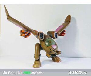 دانلود طرح سه بعدی خرگوش پرنده اسباب بازی