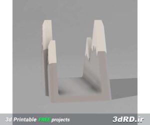 دانلود طرح سه بعدی جای دستمال کاغذی پلاستیکی