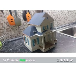 دانلود طرح سه بعدی خانه پرنده به سبک آمریکایی