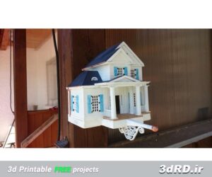 دانلود طرح سه بعدی خانه پرنده به سبک آمریکایی