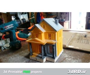 دانلود طرح سه بعدی خانه پرنده به سبک آمریکایی