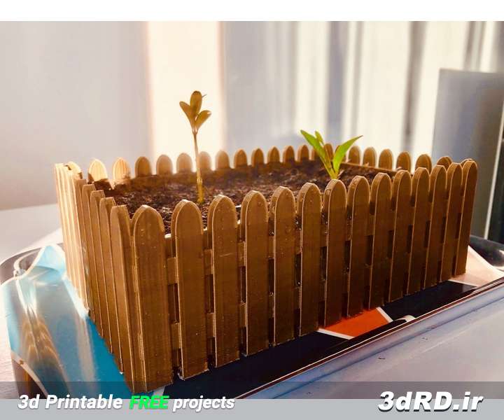 دانلود طرح سه بعدی باغچه کوچک خانگی