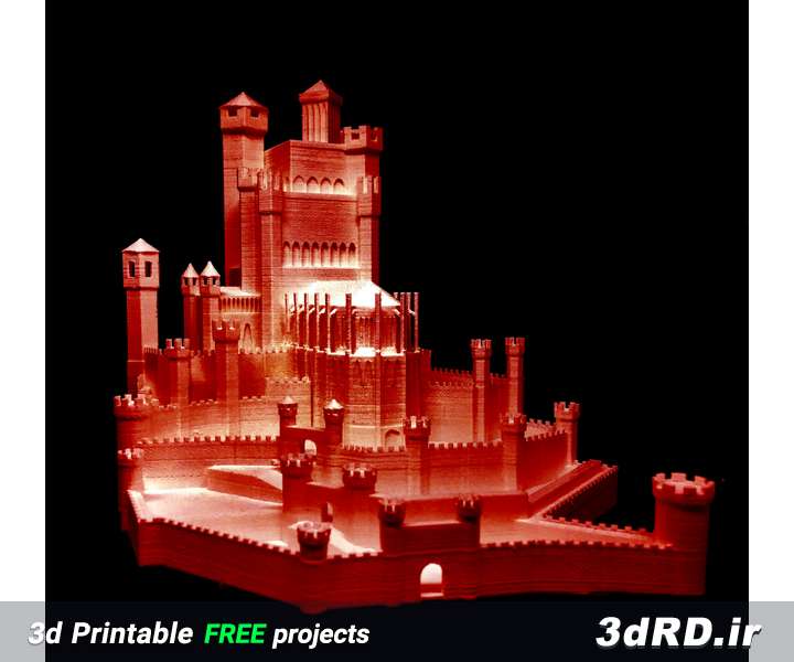 دانلود طرح سه بعدی ماکت قلعه و اقامتگاه پادشاهان قدیم