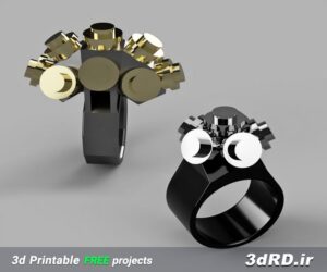 دانلود طرح سه بعدی حلقه برای قطعات LEGO/حلقه سه بعدی/انگشتر برای قطعات لگو/انگشتر سه بعدی