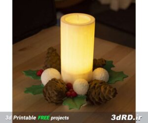 دانلود طرح سه بعدی شمع رنگی برای دیزاین