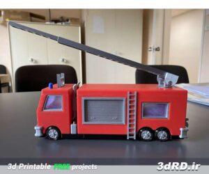 دانلود طرح سه بعدی ماشین آتش نشانی اسباب بازی