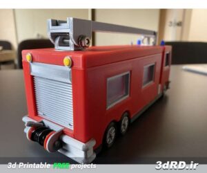 دانلود طرح سه بعدی ماشین آتش نشانی اسباب بازی