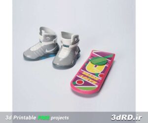 دانلود طرح سه بعدی کفش ورزشی بچگانه و تخته بازی