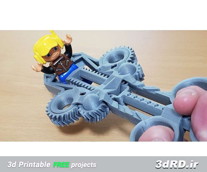 دانلود طرح سه بعدی چنگک پلاستیکی اسباب بازی