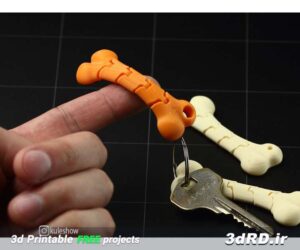 دانلود طرح سه بعدی جاکلیدی استخوانی انعطاف پذیر
